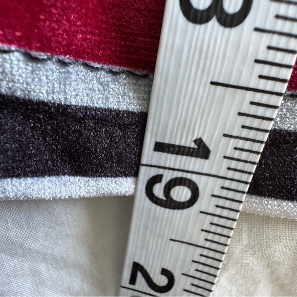 TheRagged Priest TROUBLE Striped Mock Neck Long Sleeve XS velvety streetwear - Picture 8 of 9